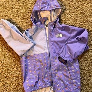 The North Face Purple RainJacket with Multicolor Accents